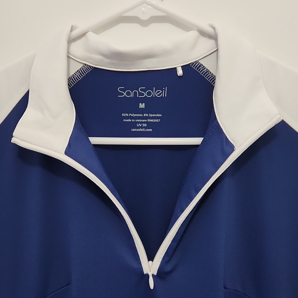 SanSoleil Women's 1/4 Zip Golf Dress Size Medium - Picture 2 of 7